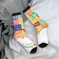 thumbnail image 5 of Pofeuu USA MAP Print Crew Socks, Adult Running Hiking Socks for Youth and Adult, 5 of 6