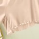 thumbnail image 4 of Pantalones de dormir de color liso para mujer, finos, informales, de cinco cuartos, para el hogar, pijama, 4 of 4