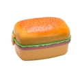 thumbnail image 2 of Fiambrera Bento Box con forma de hamburguesa para microondas con tenedor y cuchara de 3 compartimentos Rectángulo, 2 of 9