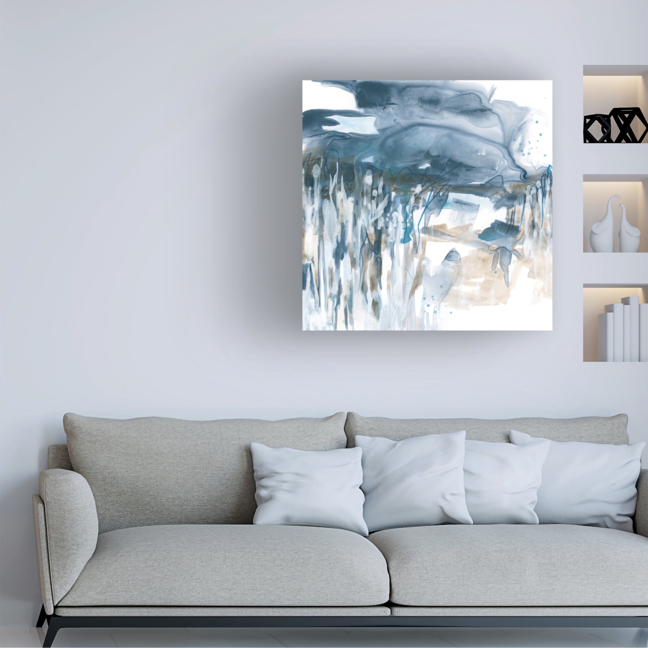Trademark Fine Art June Erica Vess  Liquid Reed Marsh II Canvas Wall Art