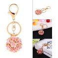 thumbnail image 4 of Veeki Cute Crystal Rhinestone Flower Keyring Keychain Charm Pendant Bag Purse Car, Compact Shiny Accessory with Red, Blue, Pink Colors24052483, 4 of 4