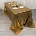 thumbnail image 6 of Efavormart 90"x132" Shiny Antique Gold Round Polyester Tablecloth With Shimmer Sequin Dots, 6 of 10