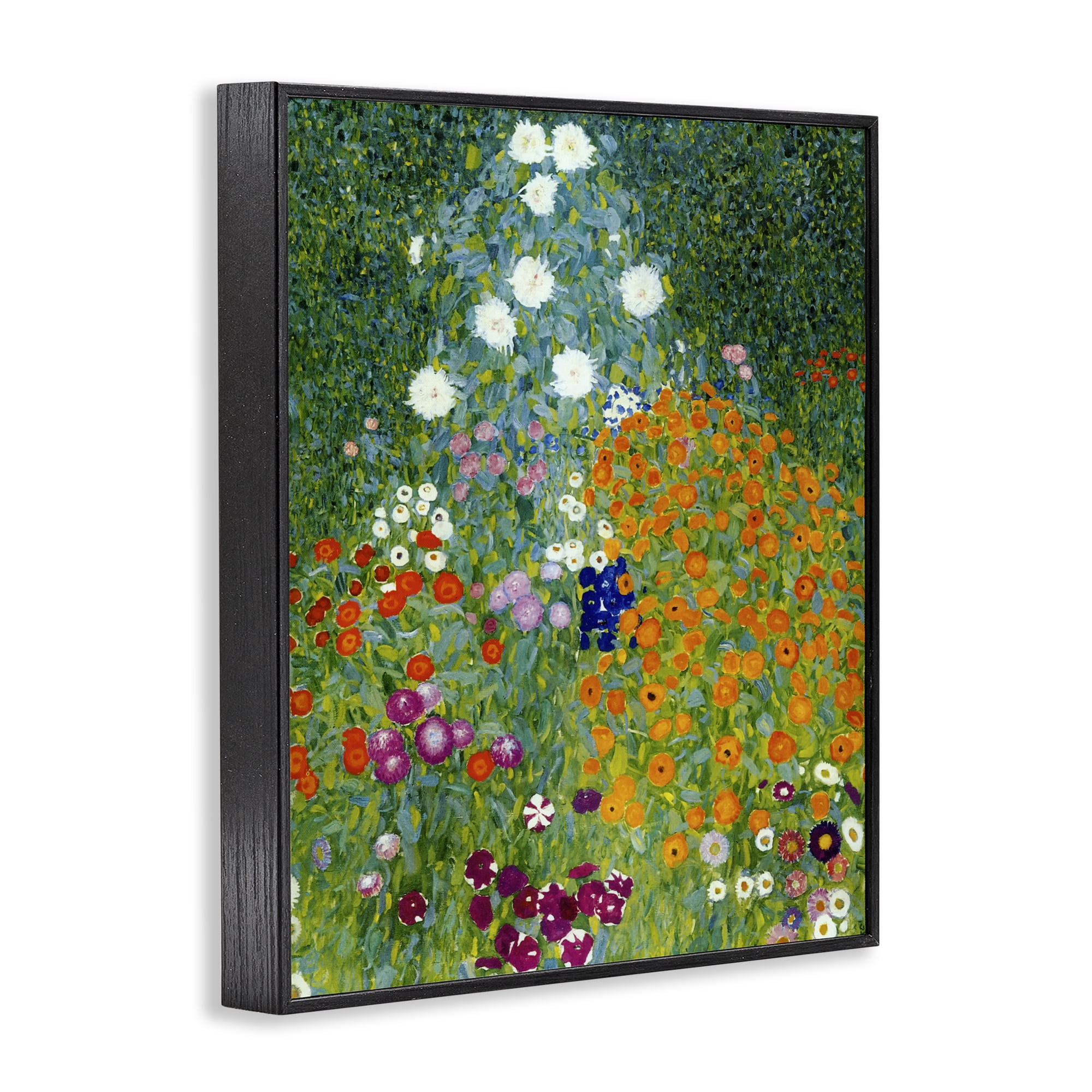 Stupell Industries Farm Garden Classic Klimt Black Framed Giclee Art, design by Vintage Hustle