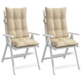 thumbnail image 4 of Cojines para silla VidaXL Highback Beige Oxford para exterior/interior, 4 of 9