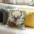 thumbnail image 3 of Merry Christmas Throw Pillow Covers Christmas Flower Red Stocking, 3 of 5