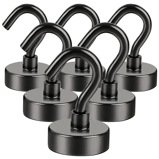 Heavy Magnetic Black Strong Neodymium Magnet Hangers for Home, Kitchen, Workplace, Office (6PCS) - Walmart.com