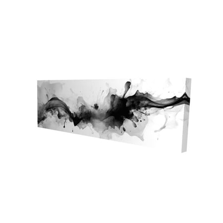 Begin Home Decor 2080-2060-AB130 20 x 60 in. Darkness Incarnate - White Abstract Minimalist Canvas Decor