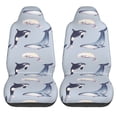 thumbnail image 1 of LAKIMCT Marine Whale Car Seat Covers Vehicle Front Seat Covers Universal Fit Seat Protector, 1 of 9