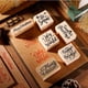thumbnail image 3 of Juego de sellos navideños de goma Watersay, 6 unidades, artesanía de madera, 3 of 6