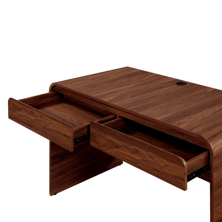 Better Homes & Gardens Juliet Desk with Storage, Walnut photo 6