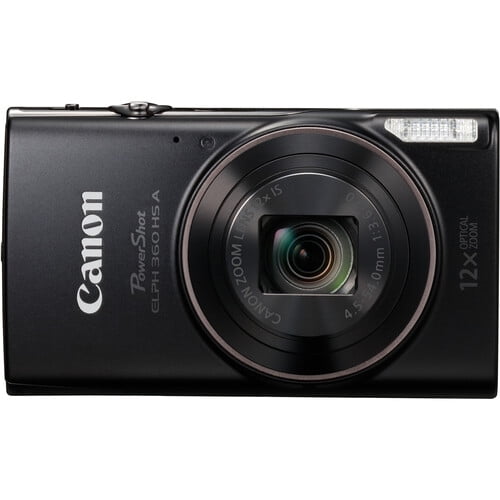 Canon PowerShot ELPH 360 HS A Digital Camera - Black (international Version)