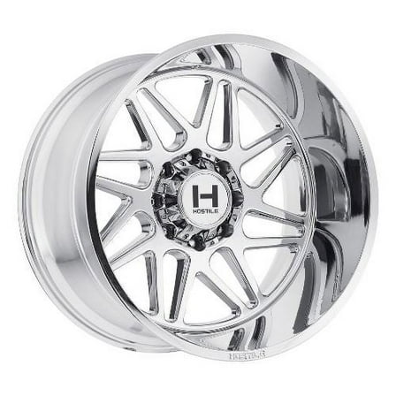 20x12 Hostile H108 Sprocket Armor Plated (Chrome) Wheel 8x180 (-44mm)