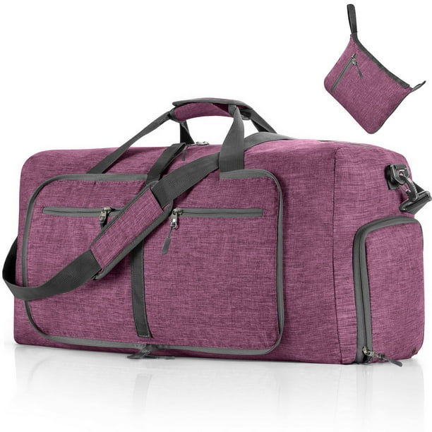 Bolsa de viaje Vomgomfom de 65 litros con compartimento para zapatos, color morado