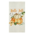 thumbnail image 3 of Autumn Watercolor Pumpkin Leaves Microfiber Towel Absorbent Kitchen Cleaning Cloth Dish Towel Household Cleaning Towel, 3 of 7