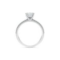 thumbnail image 2 of 1.8 Ct Princess Cut Moissanite Engagement Ring with 1.5mm Side Stones – 925 Sterling Silver for Women, 2 of 2