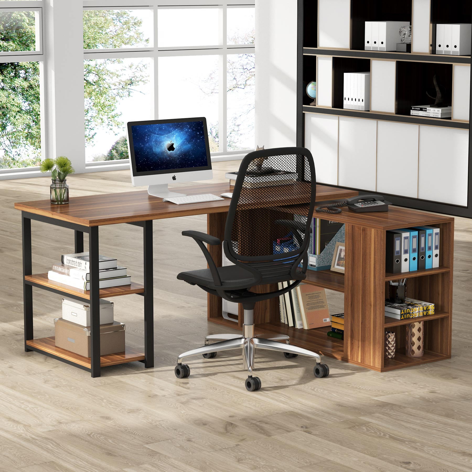 desk with shelves desk with shelves