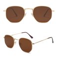 thumbnail image 2 of KWATE Square Polarized Sunglasses for Women Men Small Hexagonal Polygon Mirrored Lens, 2 of 5