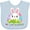 AE-Light Blue, variant on My First Easter Cute Bunny with Eggs Boys or Girls Baby Bib
