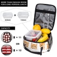 thumbnail image 4 of Cute Cat Faces Lunch Bag Portable Thermal Lunch Box for Men and Women, 4 of 6