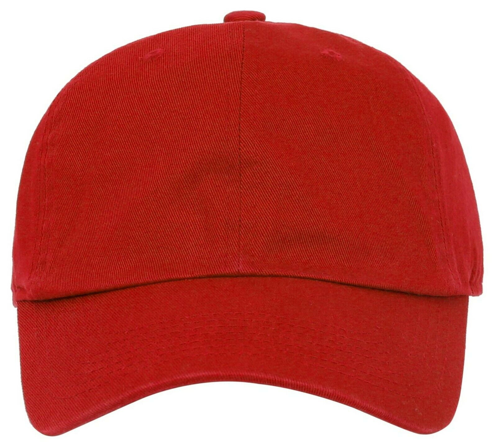 Plain BASEBALL CAP Dad Hat Low Profile Solid Cotton Pigment Adjustable
