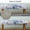 thumbnail image 5 of Whosucclay Turtle Paint Splatter Print Dining Room Bench Covers Dustproof Dining Chair Covers for Living Room, Bedroom, Kitchen, Rectangle Bench Seat Protector Waterproof Bench Slipcover, 5 of 7