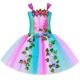 thumbnail image 3 of Vestido de hada con tutú y purpurina para niñas, disfraz de hada de las flores y la hiedra del bosque para fiesta de cumpleaños de niñas, vestidos de princesa, vestido de baile, 3 of 5