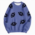 thumbnail image 6 of Towmus Women’s Football Print Graphic Sweatshirt Crewneck Long Sleeve Pullover Tops Oversized Game day Sweatshirts, 6 of 6