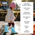thumbnail image 3 of NORTY Toddler Girls Light-Up PVC Waterproof Rain Boots Fun Colors Patterns Easy-On Handles, 3 of 12