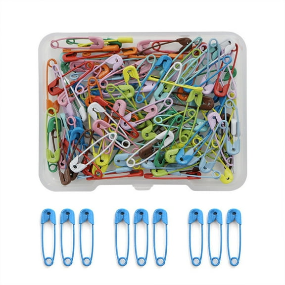 150 Piece Safety Pins, 19Mm Rust Resistant Safety Pins With Clear Sleeve, Silver Durable Safety Pins For Crafts Sewing And Jewelry Making