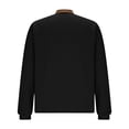 thumbnail image 5 of ZOYOEN Mens Fashion Waffle Polo Shirts- Button Up Long Sleeve Color Block Casual Golf Shirts Black Size XL, 5 of 7