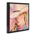 thumbnail image 2 of Stupell Industries Southwestern Pastel Cowgirl Gaze Beneath Hat Black Floating Frame Canvas Art, 18 x 18, by Kim Allen, 2 of 8