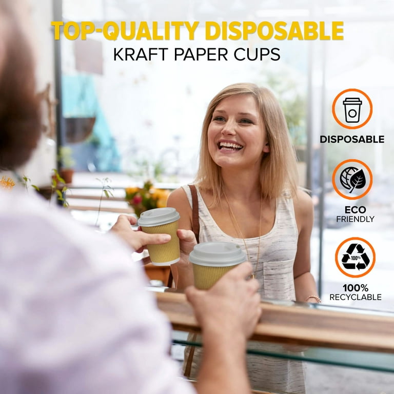  Boardwalk BWKWHT4HCUP 4 oz. Paper Hot Cups - White (20 Cups/Sleeve,  50 Sleeves/Carton) : Health & Household