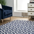 thumbnail image 6 of nuLOOM Kellee Contemporary Wool Area Rug, 10' x 14', Navy, 6 of 9