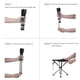 thumbnail image 5 of Yuarrent Silla portátil negra plegable para exteriores, suave y cómoda para sentarse en taburete plegable telescópico Almacenamiento y organización del hogar, 5 of 5