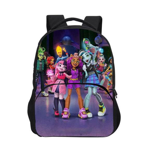 NAOJIE Monster High Sac à Dos à Imprimé Exquis & Sac à Dos Léger Robuste et Durable & Cadeau de Rentrée Scolaire pour Étudiants Ou Fans(B)