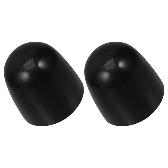 PTOOTP Black ABS Plastic Toilet Bolt Caps, Decorative Covers for Toilet Tank Bolts, 2-Pack Replacement Accessories