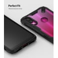 thumbnail image 6 of Ringke Fusion-X Case Compatible with Xiaomi Redmi Note 7, Transparent Hard Back Shockproof Advanced Bumper Cover - Black, 6 of 8