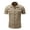 Khaki, variant on Men Europe And The United States Short Sleeved Shirt Outdoor Men's Large Size Cargo Shirt Stretch Comfort Men's Shirts