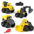 thumbnail image 5 of Take Apart Construction vehicles Toys,4Pcs Toys Truck with Screwdriver,Easy to Assemble Take Apart Toys for Kids (3 Year Old Boy Toys), 5 of 5