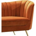 thumbnail image 5 of Home Square 3-Piece Set with Accent Chair Loveseat & Sofa in Cognac and Gold, 5 of 10