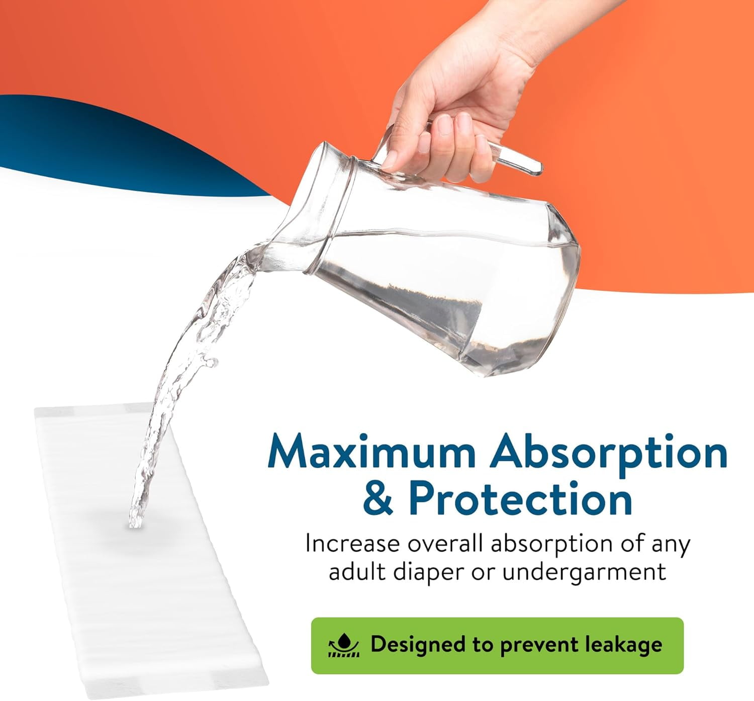 Inspire Incontinence Booster Pads Super Absorbent Incontinence Pad Insert Liner Women and Men Diaper Pads Inserts for Adult Diapers Overnight