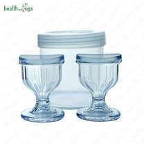 SoulGenie ChillEyes Portable Unisex Counter Bowl Eye Wash Unit, Blue Transparent, 0.35 lb, 2 Pcs