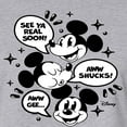 thumbnail image 3 of Disney - Mickey Mouse - Conversation Bubbles - Juniors Cropped Cotton Blend T-Shirt, 3 of 5