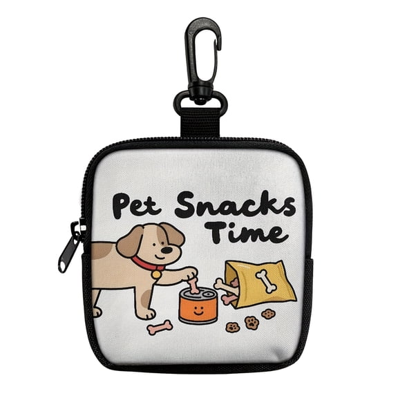 Dog Treat Pouches,Pet Training Pouches,Hand Freely Dog Walking Bag with Carabiner,Pet Feed Snacks Reward Pocket for Outdoor