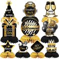 thumbnail image 1 of Decoraciones para fiestas de jubilación DTOFOOT, 10 unidades, negras y doradas, 1 of 7