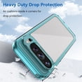 thumbnail image 4 of KOMI Étui pour Google Pixel 9, Étui Google Pixel 9 Pro, Étui de Protection Transparente TPU+PC Acrylique de Qualité Militaire Armure Robuste pour Google Pixel 9/9 Pro 5G, 2024 (Bleu Clair), 4 of 5