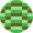 thumbnail image 1 of Ahgly Company Machine Washable Indoor Round Transitional Seaweed Green Area Rugs, 4' Round, 1 of 7