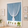 thumbnail image 6 of Thermal Insulated Blackout Curtains Room Darkening Drapes With Sheer Overlay Window Decor For Bedroom And Living Room, 6 of 6