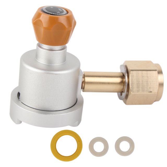 Adaptador de llenado de CO2 para DUO para Terra para Art Soda Maker CGA320 Adaptador macho plateado para cilindro de CO2