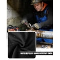thumbnail image 5 of FR Hoodies for Men Pullover, 7.5oz Lightweight Flame Resistant Sweatshirt, NFPA 2112 CAT2 Long Sleeve Welding Work Shirt Black 2XL, 5 of 7